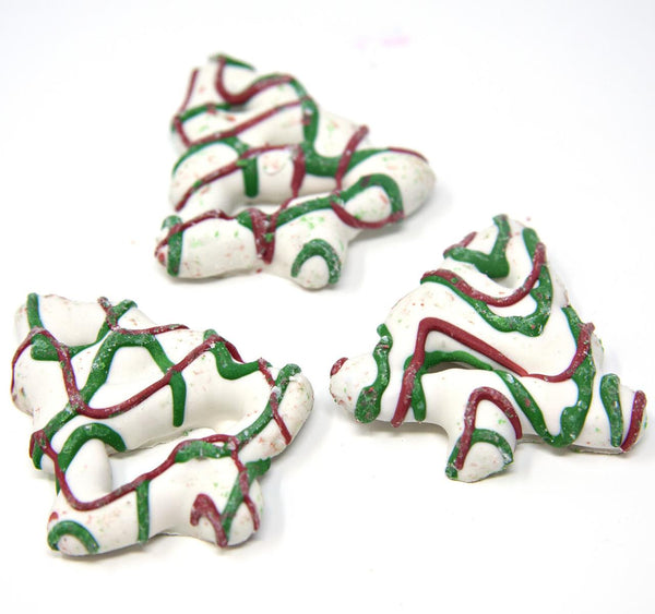 Christmas Tree Drizzled Pretzels