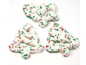 Christmas Tree Frosted Pretzels