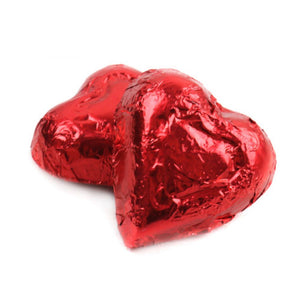 Mini Red Foiled Chocolate Hearts