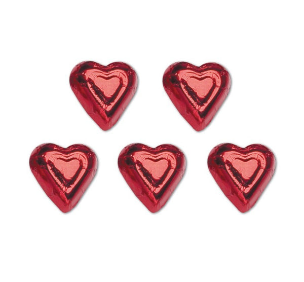 Mini Red Foiled Chocolate Hearts