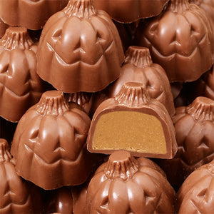 Peanut Butter Jack-o-Lantern Truffles